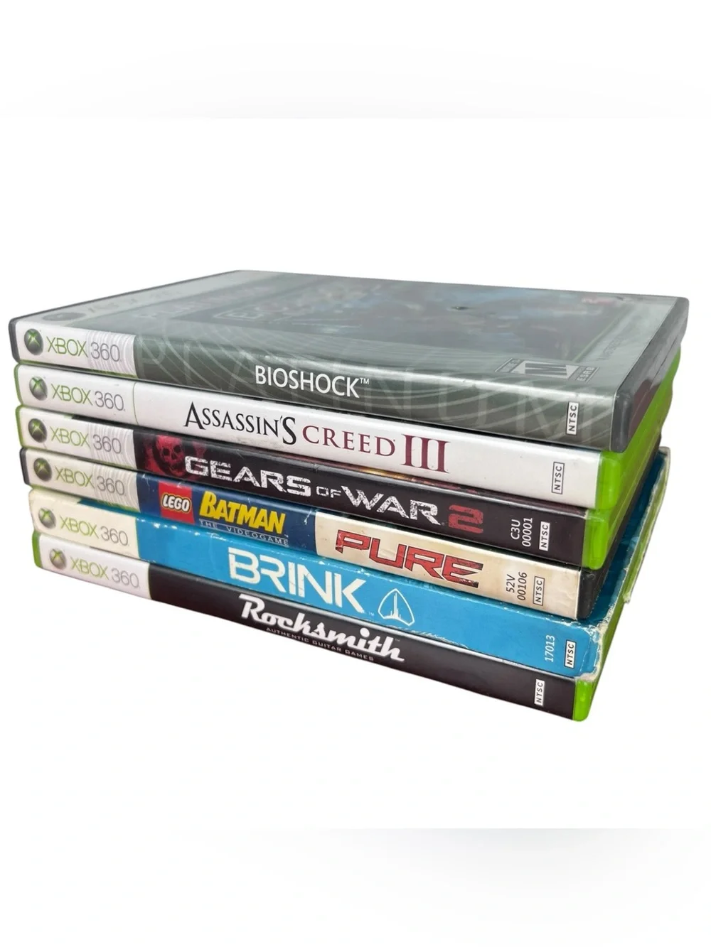 Microsoft Xbox 360 Games Lot of 6 Assassin Creed III, Gear Of War 2, Bioshock +